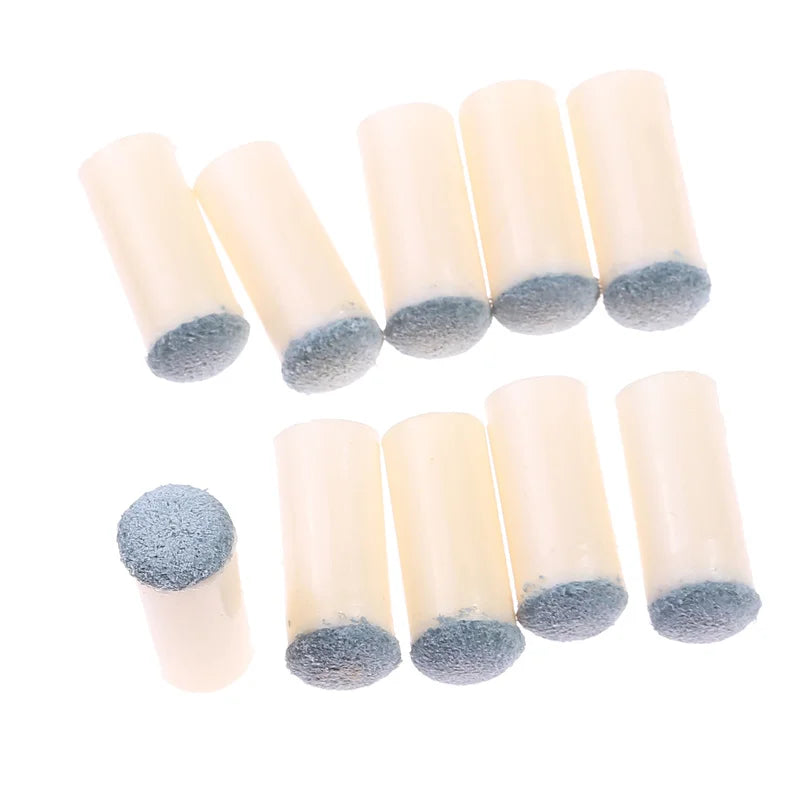 10pcs 10/13mm Slip-on Billiards Cue Tips Protector Pool Cue Stick Entertainment Billiard Snooker Accessories High Quality