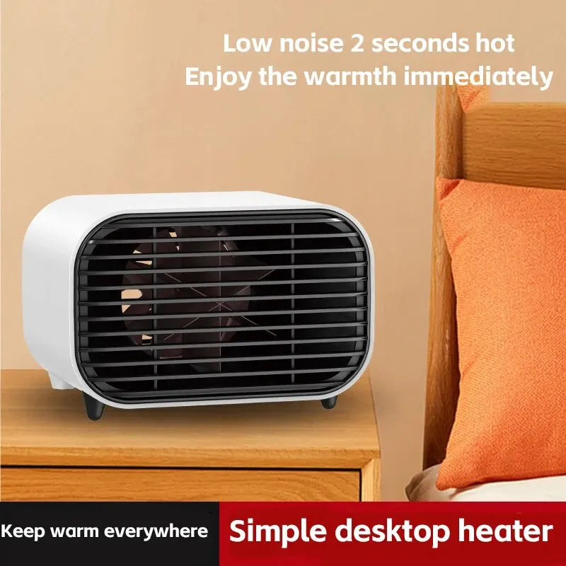 Desktop Electric Heater 600W Fast Heating Constant Temperature Wide-angle Warm Supply Low Noise Mini Home