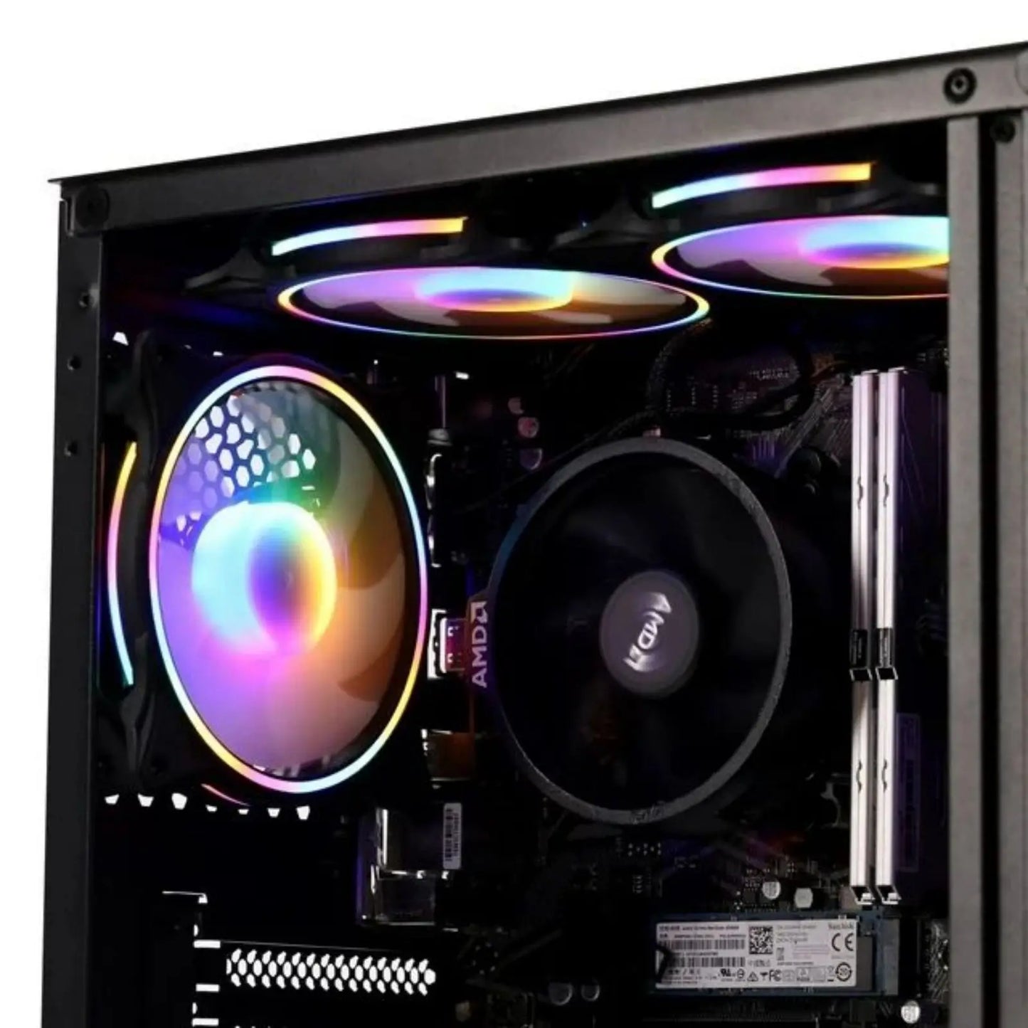 MXZ Gaming PC Ryzen R5 5600G GDDR4 16GB 500G Windows 10 Pro Key Assembly Machine Cheap Gaming Desktop Computer