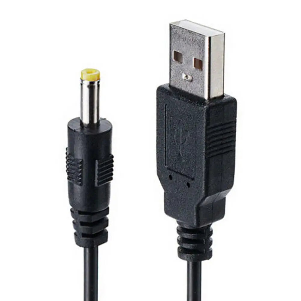 كابل شاحن USB 2 في 1 بطول 0.8 متر لجهاز PSP 1000 2000 3000، قابس شحن USB 5 فولت، كابل شحن USB إلى قابس تيار مستمر 1 أمبير، سلك طاقة ملحقات الألعاب