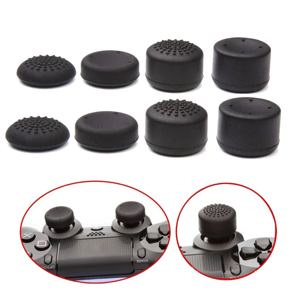 DATA FROG 8Pcs Silicone Analog Thumb Stick Joystick For PS4/PS5 Controller Replacement Parts For PS4 Thumb Grip Accessories 2023