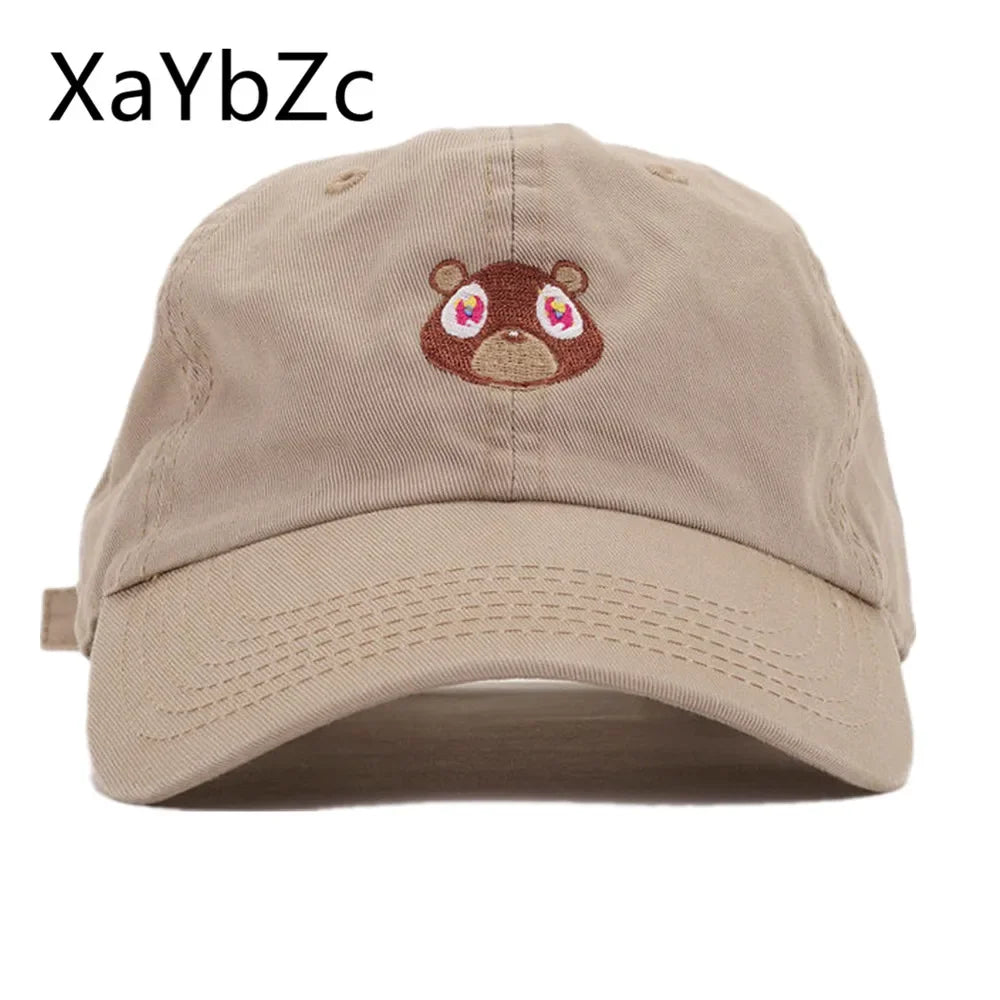 قبعة بيسبول جميلة من Kanye West Ye Bear Dad صيفية للرجال والنساء Snapback للجنسين إصدار حصري قبعة هيب هوب هوت ستايل