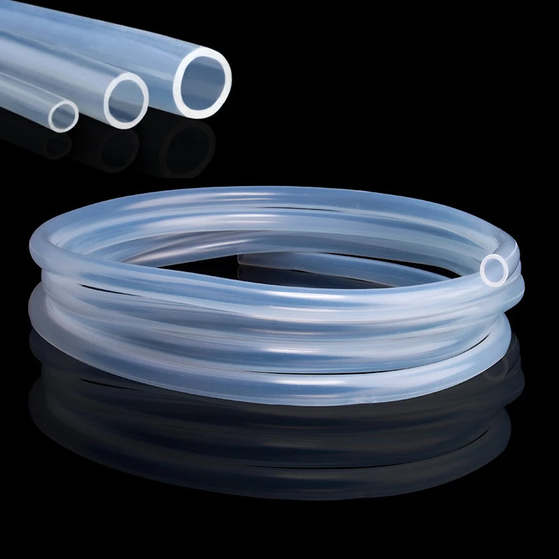 5 Meters Transparent Food Grade Silicone tube 2 4 6 8 10 12 Flexible Garden Rubber hose Aquarium Soft Tubing Silicone pipe