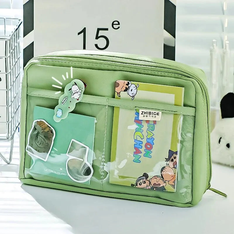 12 Layers Large Capacity Pencil Case Good Looking Multifunctional Classification Storage Stationery Storage Bag 1pc