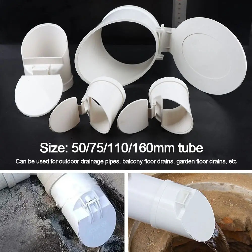 50/75/110/160mm Drain Pipe Floor Drains Sewage Pipe Large Displacement Anti odor anti-rat Cover Septic Tank Outdoor Pipe Valve