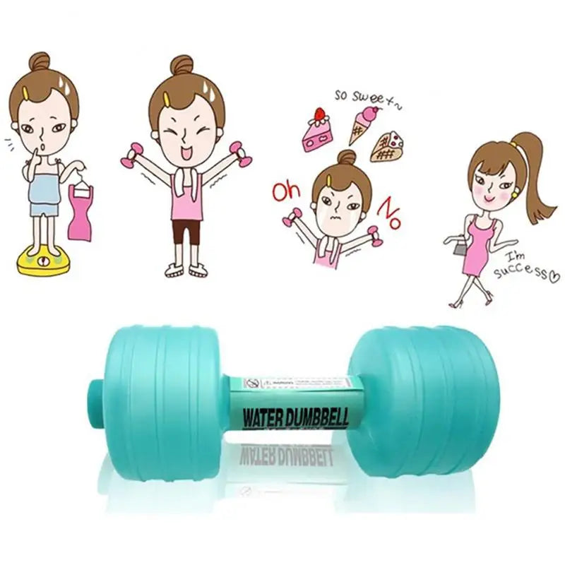 1/2/4PCS 1kg Gym Weight Loss Exercise Women Comprehensive Home Water Dumbbells for Fitness Aquatic Barbell