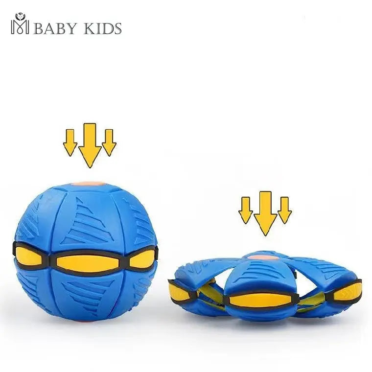 Flying UFO Flat Throw Disc Ball Without LED Light Magic Ball Toy Kid Outdoor Garden Beach Game Children's sports balls