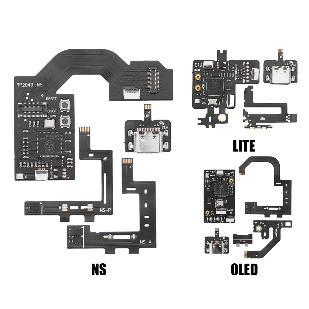 Raspberry Pi2040 Game Console Cable Chip Replacement Parts CPU Cable Game Console Cable for Switch NS/Lite/OLED