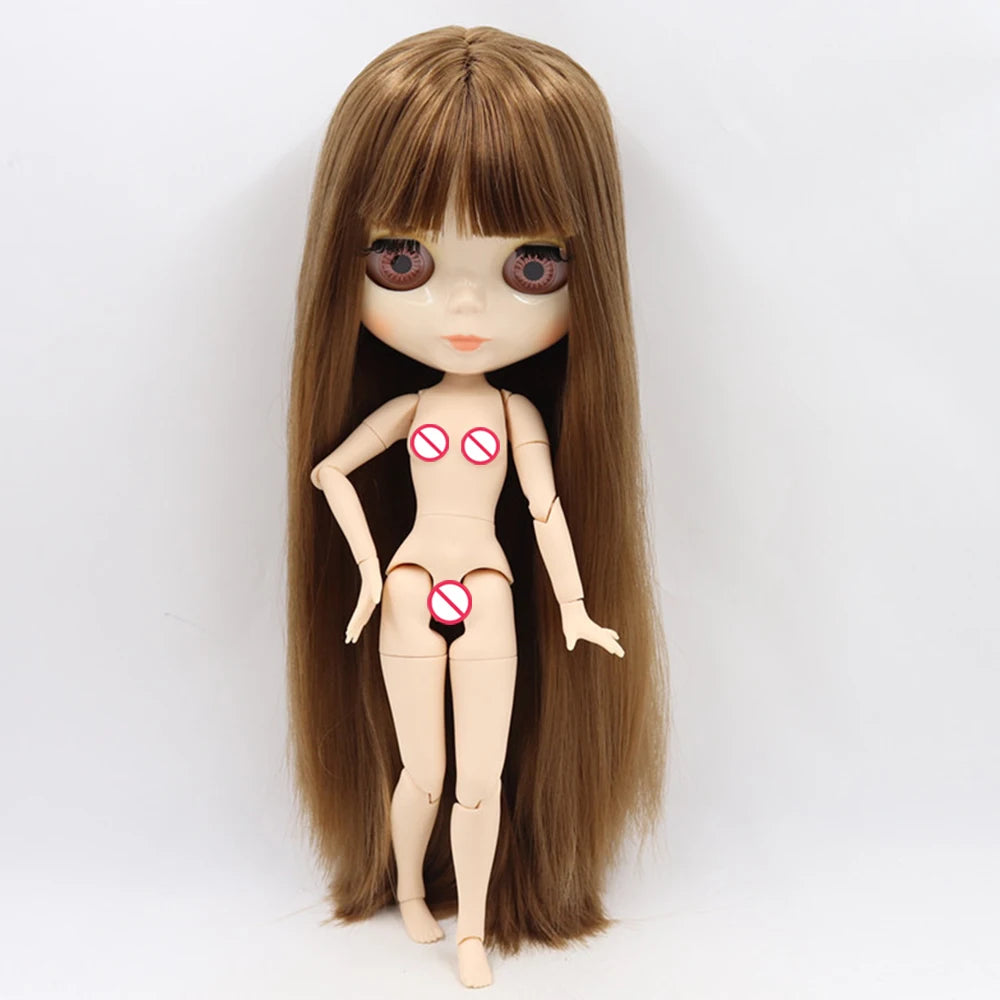 ICY DBS Blyth دمية الجسم المشترك 30 سنتيمتر BJD لعبة وجه أبيض لامع ووجه بلوري مع أيدي إضافية AB ولوحة 1/6 لتقوم بها بنفسك دمية الموضة