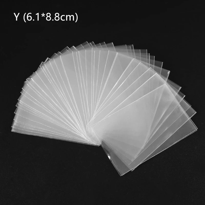 Clear Card Sleeves 66 x 91mm for TCG Trading Cards and Board Games with Standard Size Cards Acid-Free,100pcs/set