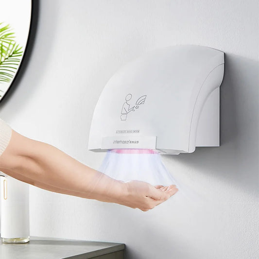 Fully Automatic Intelligent Induction Hand Dryer Wall Mounted High Speed Cool Hot Air Hand Drier For Hotel Household Toilet