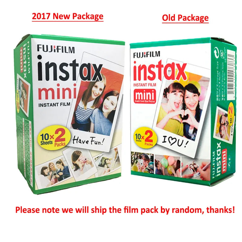 10-200 ورقة من ورق الصور ذو الحافة البيضاء من فوجي فيلم Instax Mini 11 مع الطباعة للكاميرا الفورية Mini 9 8 12 25 50s