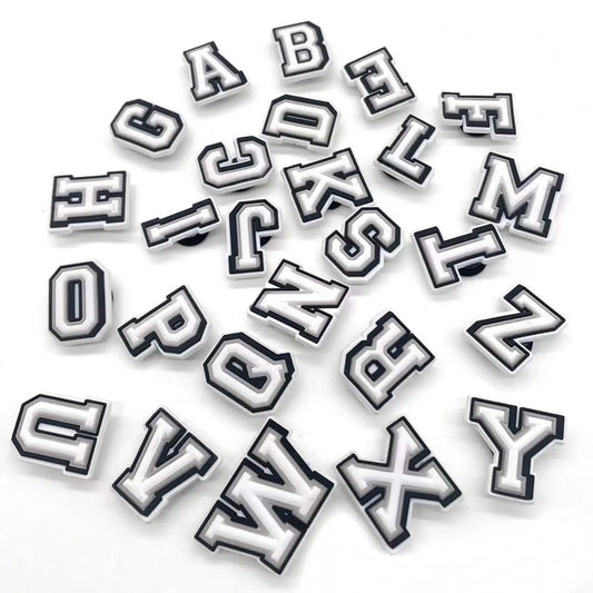 Shoe Charms Decorations for Crocs 1pcs Alphabet Letter Pins Boys Girls Kids Jeans Women Charm Xmas Gifts Favors Shoe Accessories