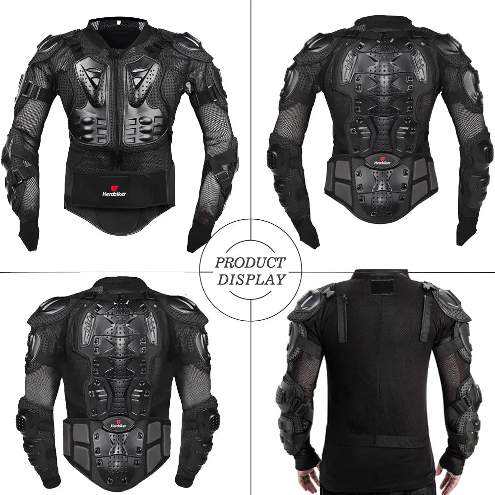 5XL Motorcycle Jackets Men's Full Body Armor Protection Jackets Motocross Enduro Racing Moto Protective Equipment Clothes