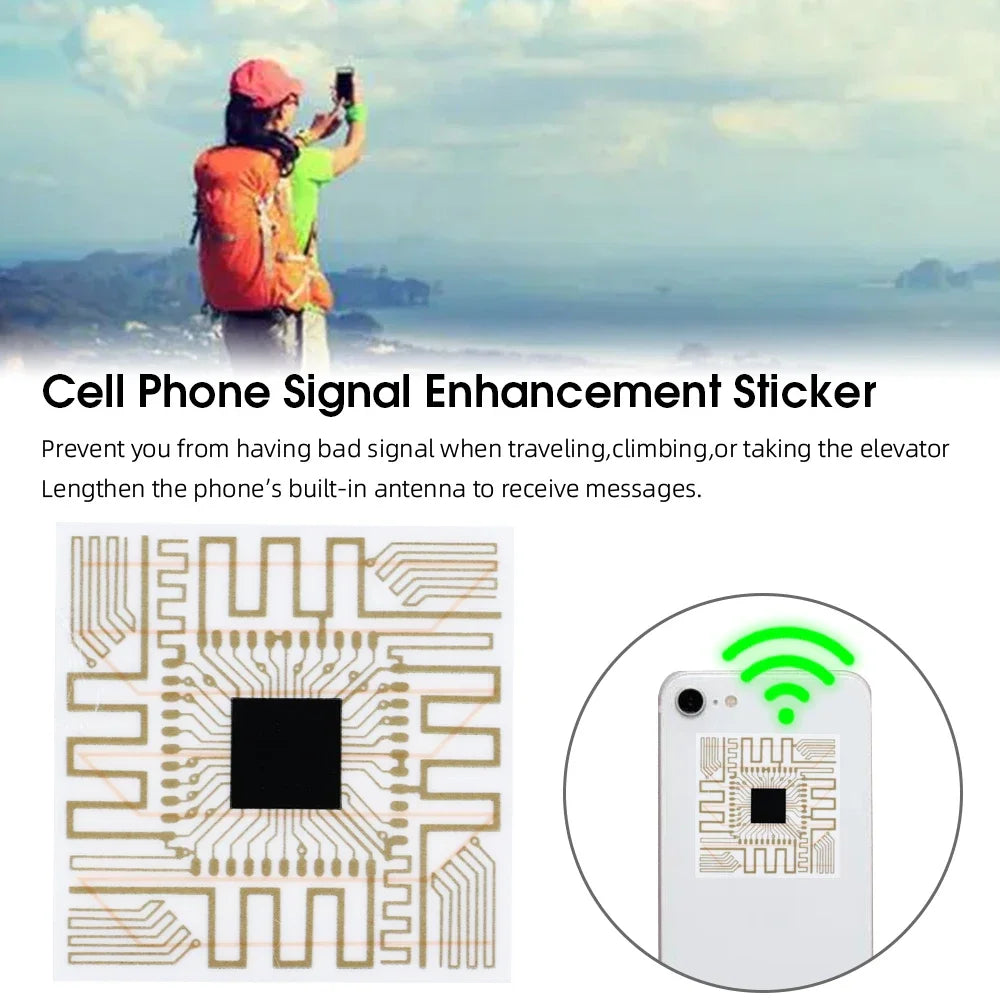 Transparent Signal Booster Stickers Mobile Phone Antenna Stickers For iPhone Samsung 5G 4G Universal Signal Amplifier