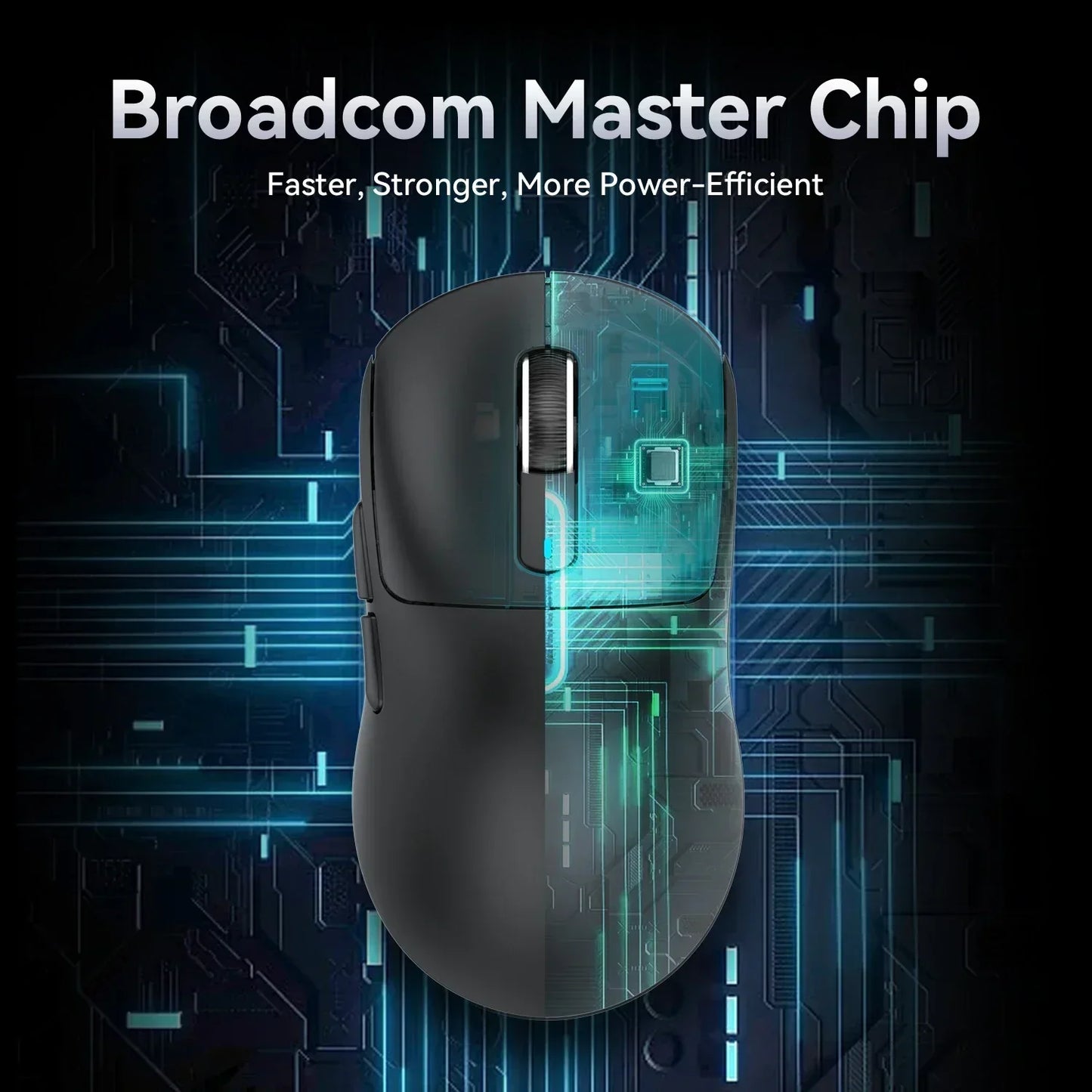 X3  PixArt PAW3395 Bluetooth Mouse 2.4G Tri-Mode Connection, 26000dpi, 650IPS, 49g Lightweight Macro Gaming Mouse