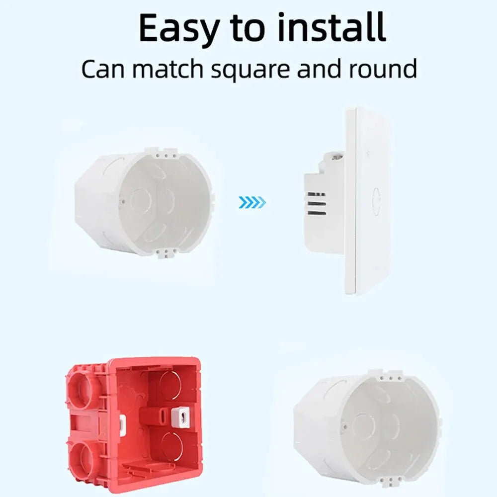 WiFi Smart Switch EU Light Wall Touch Switch 220V Нужен нейтральный провод Tuya Smart Life Работа с Alexa Google Home 1/2/3/4 Gang