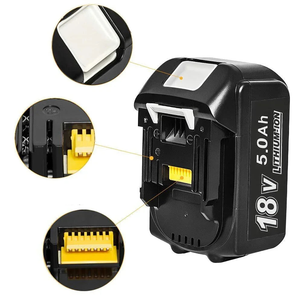 for Makita 18V Battery 6000mAh Rechargeable Power Tools Battery 18V makita with LED Li-ion Replacement LXT BL1860B BL1860 BL1850