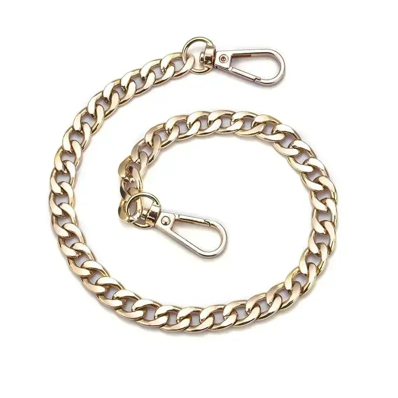 Metal Aluminum Bag Chain Replacement Parts Accessories For Hand-Woven Shoulder Handbag DIY Handmade Detachable Straps