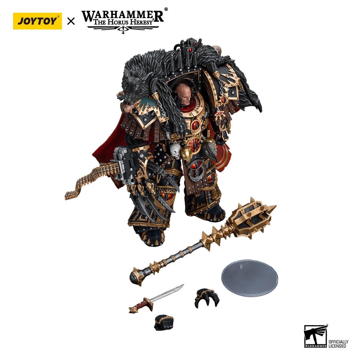 [طلب مسبق] JOYTOY Warhammer30K 1/18 2 قطعة مجسمات متحركة Sons of Horus Warmaster Horus&amp;Ezekyle Abaddon نموذج أنمي شحن مجاني