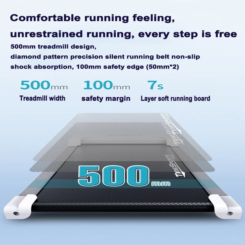 1-10km/H Adjustable Speed Folding Electric Treadmill Small Indoor Ultra-quiet Home Fitness Exercise Cinta De Correrwalking Pad