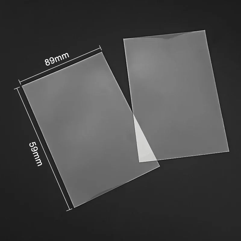 50pcs Kpop Card Sleeves Holder Clear 3 Inch Photocard Holographic Protector Film Album Binder Game Card Holder Korea Stationery