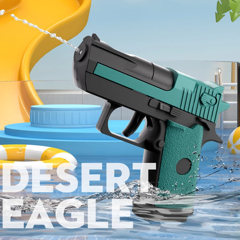 2024 новый летний игрушечный водяной пистолет Desert Eagle, неэлектрический пистолет высокого давления, радиус действия 10 метров, ретро-цветные пляжные игрушки для детей и взрослых