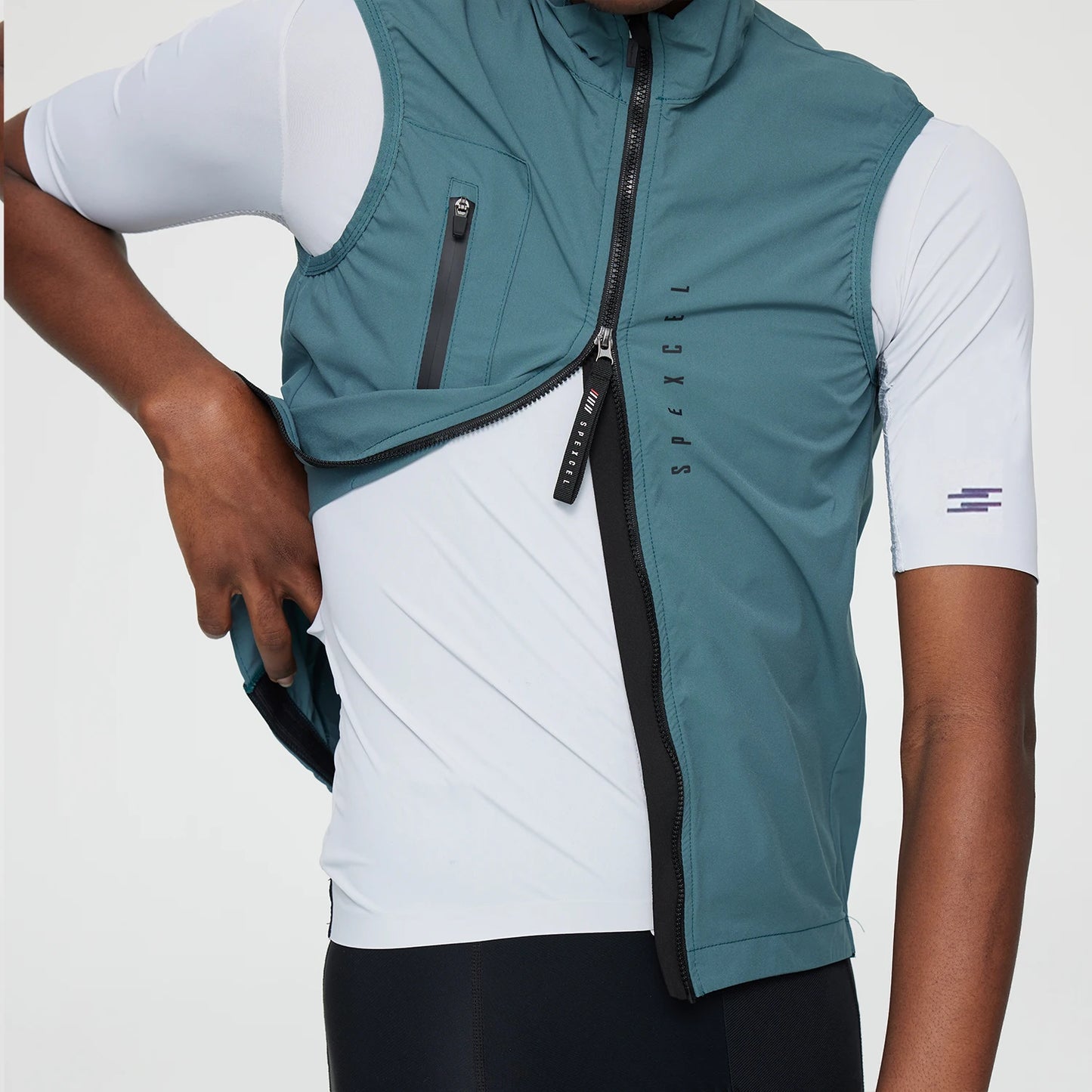 SPEXCEL All New Classic Lightweight Windproof Vest Cycling Best Men's  Wind Gilet New Stretch fabric With Two Way Zipper