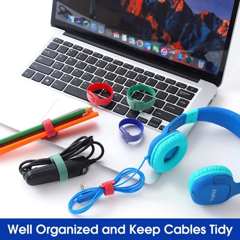 Kerokuru Cable Organizer Cable Management Cable Winder Tape Protector for wire Ties Phone Accessories organizador cables