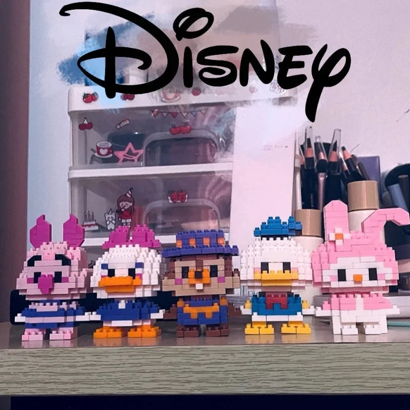 Disney Stitch Building Blocks Anime Kawaii Cartoon mini Action Детские фигурки Blocks Bricks Assemble DIY Toys Gift for Kids