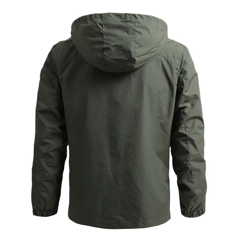 Men Windbreaker Military Field Jackets Outerwear Mens Tactical Waterproof Pilot Coat Hoodie Men Hunting Army Clothes