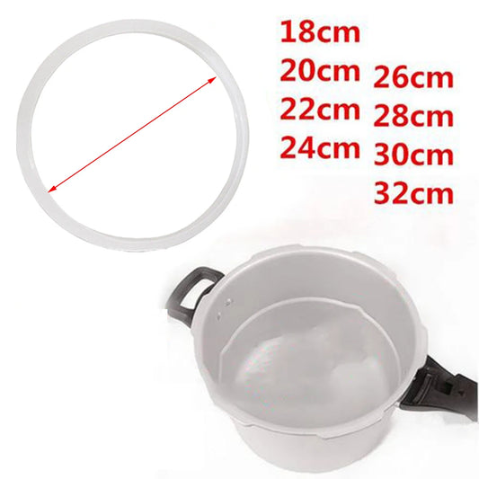 Pressure Cooker Seal Ring Silicone Rubber Seal O Ring Cooking Gasket 18-32cm Replacement Gasket Aluminum Pressure Cooker