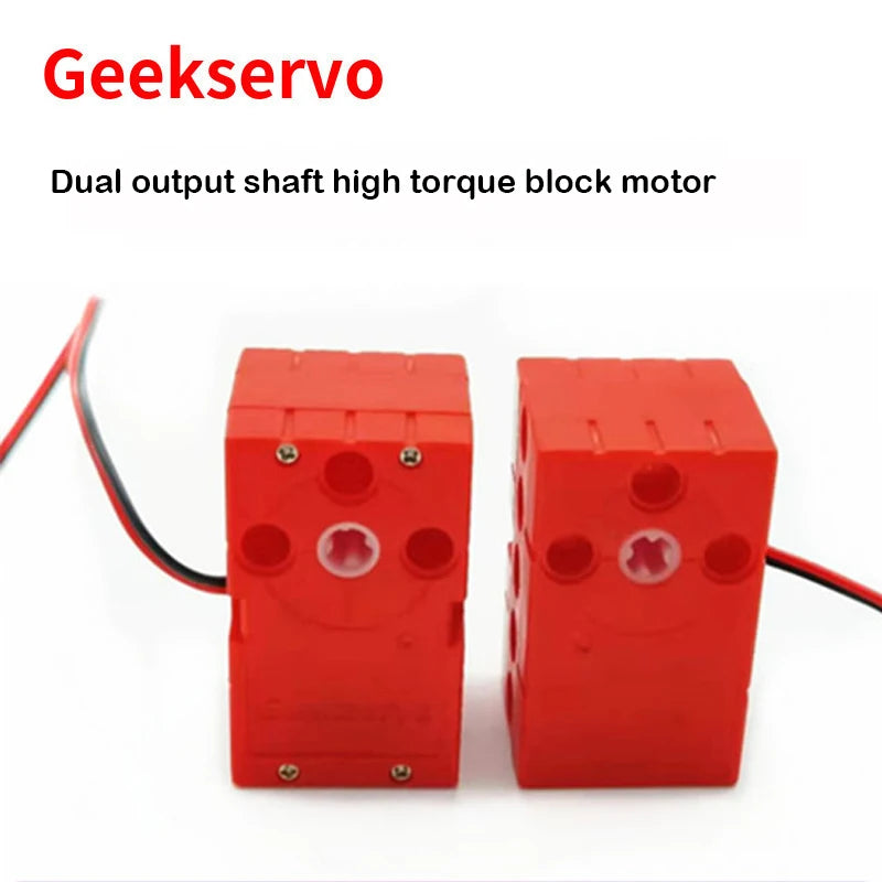 2/4/8Pcs 360° 2KG Servo Programmable Mini Geekservo Servo Dual Output Shaft for Micro:bit Raspberry Pi