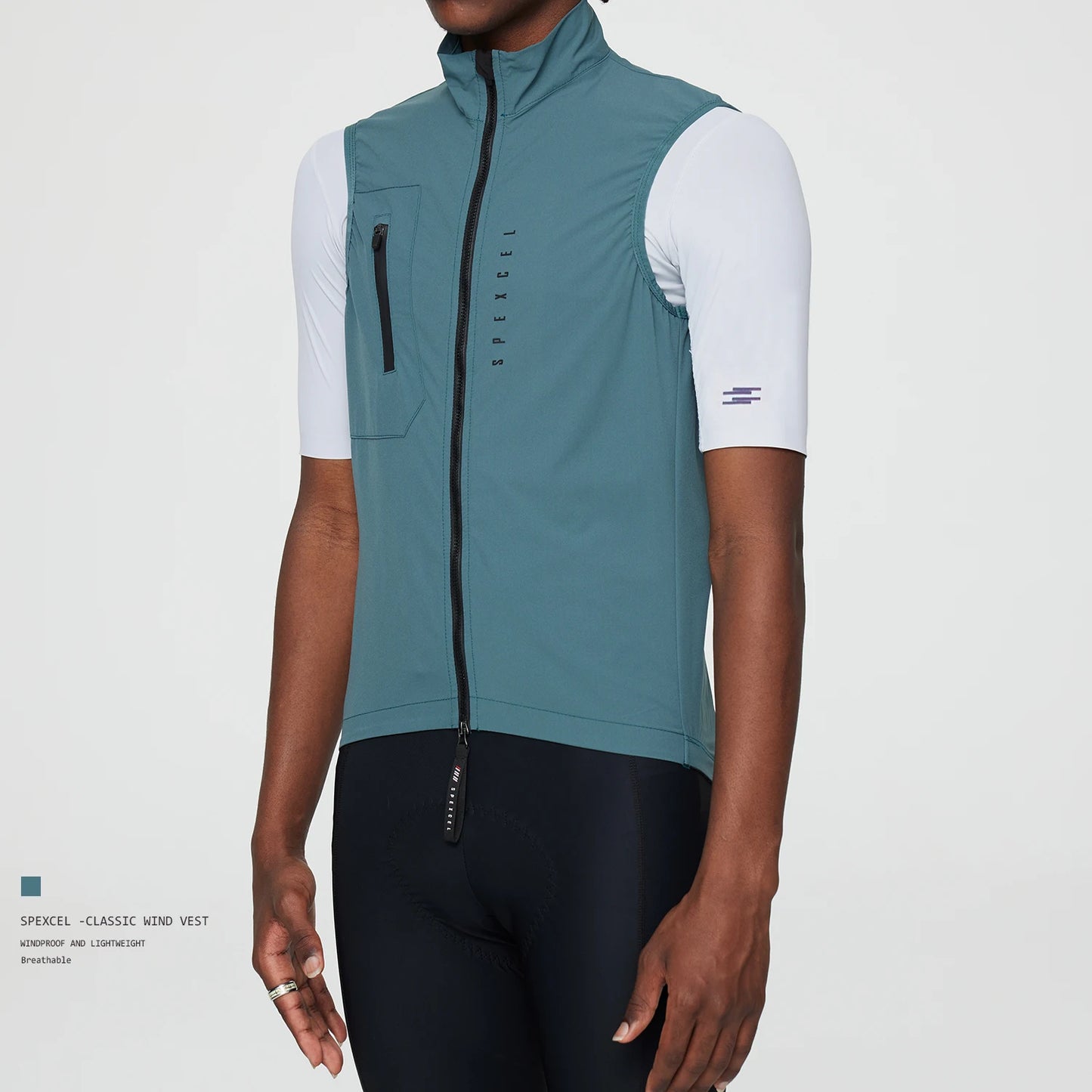 SPEXCEL All New Classic Lightweight Windproof Vest Cycling Best Men's  Wind Gilet New Stretch fabric With Two Way Zipper