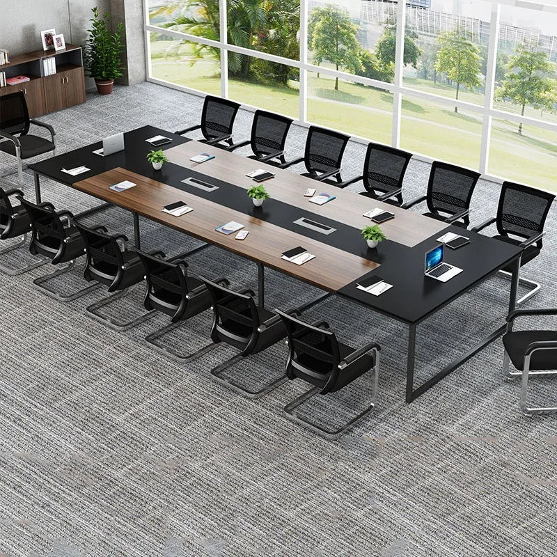 Luxury 2024 Large Office Furniture Long Table Simple Modern Conference Room Training Rectangle