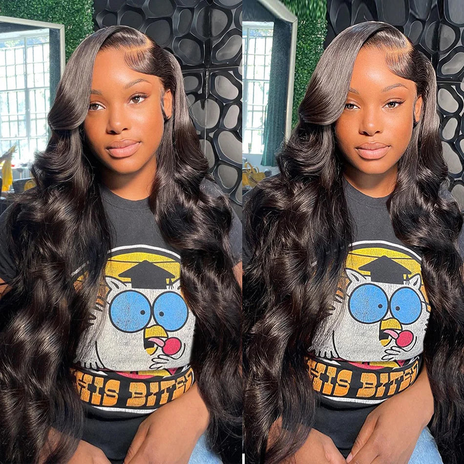 40 Inch 13x4 13x6 HD Body Wave Lace Front Wig Pre Plucked Loose Wave Lace Frontal Wig Glueless Human Hair Wigs For Black Women