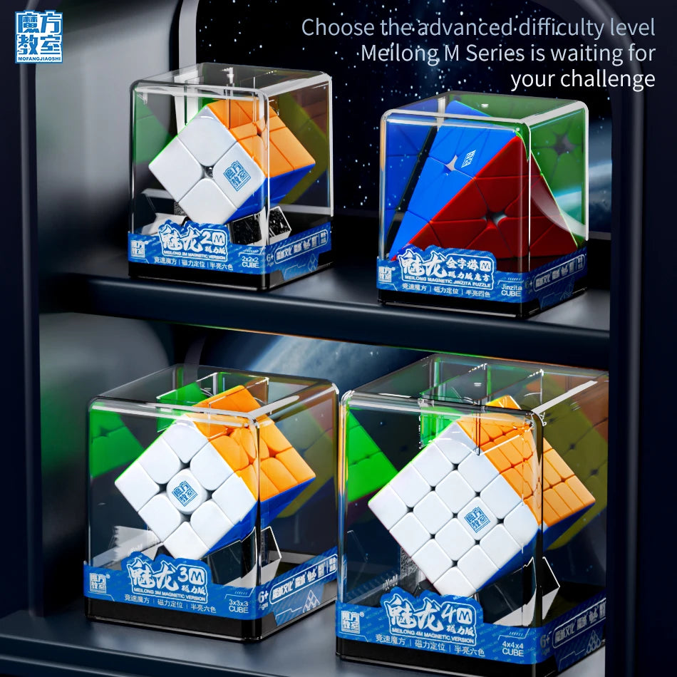 MOYU Meilong M Magnetic Magic Cube 3X3 2X2 4X4 5X5 6X6 7X7 Pyraminx Megaminx Professional 3x3x3 3×3 Speed Puzzle Toy Cubo Magico