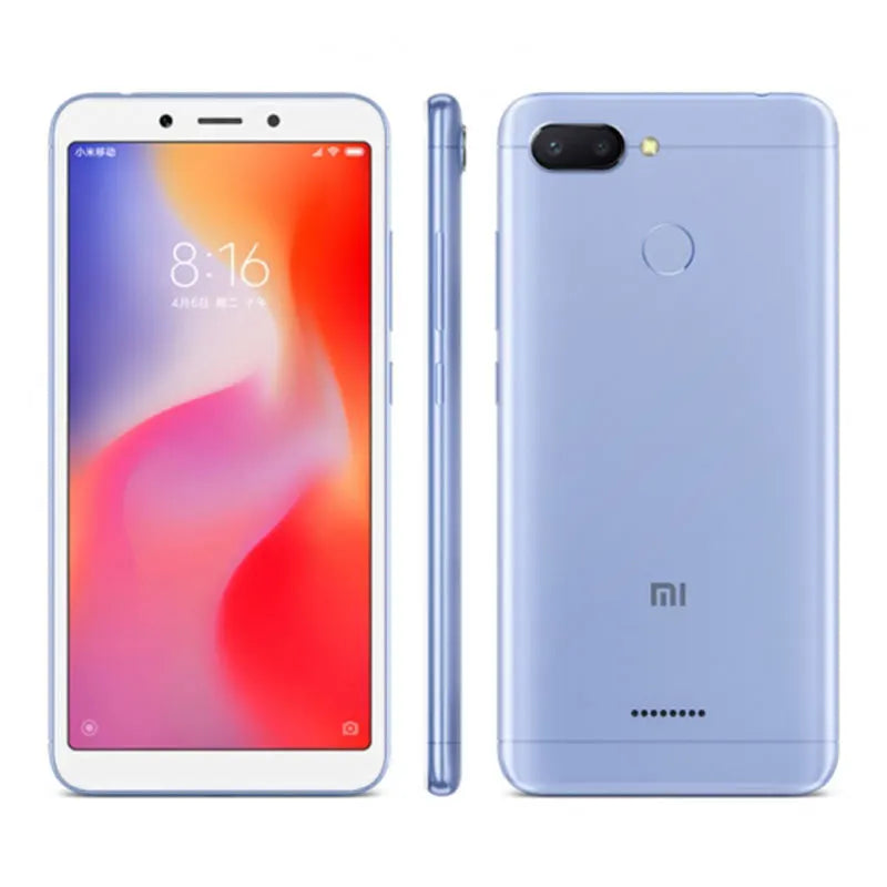 Xiaomi Redmi 6 Смартфон GooglePlay Мобильный телефон 5.45" Полный экран AI Faceing