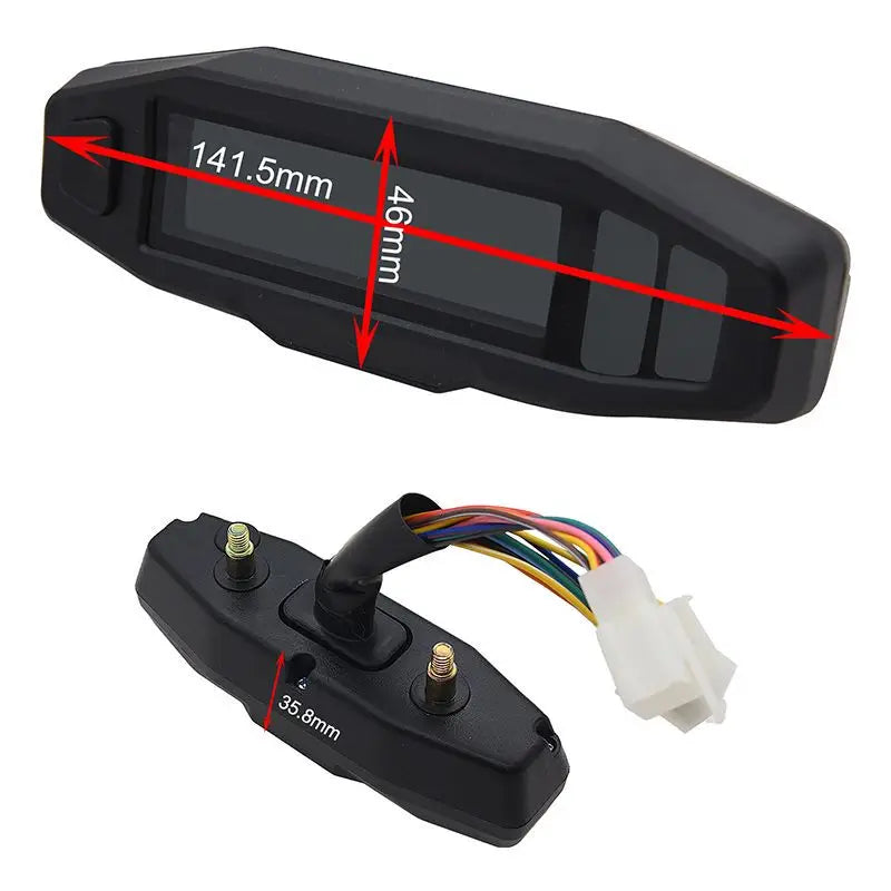 New Motorcycle Speedometer Oil Gauge Tachometer Universal Digital Meters Instrument Cluster Turn Signal Light Indicator