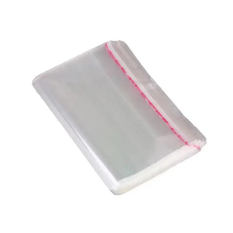 Self adhesive sealing transparent plastic bag, used for packaging jewelry, candy, biscuits, gifts, 100 pieces.