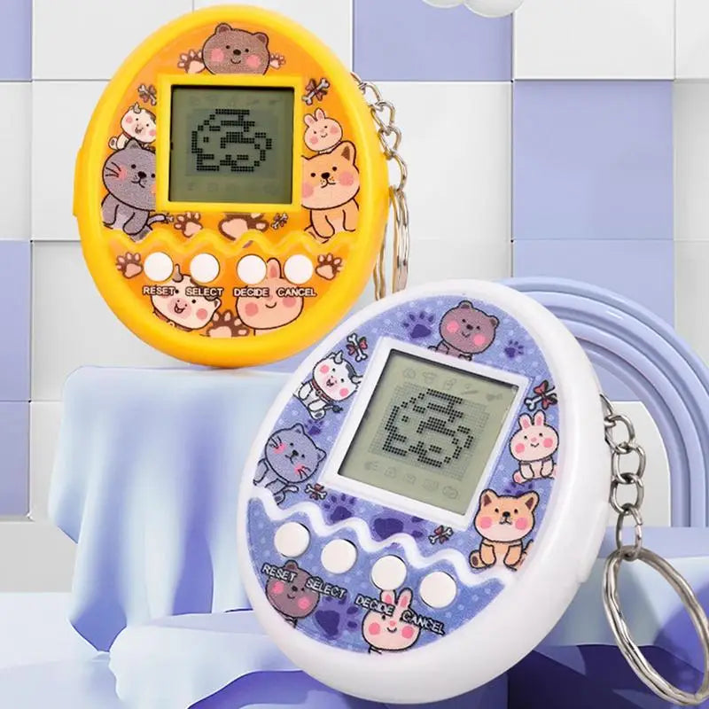 1 قطعة من الحيوانات الأليفة الإلكترونية الشفافة Tamagotchi Nostalgic 168 حيوانًا أليفًا في لعبة واحدة للحيوانات الأليفة الإلكترونية الرقمية الافتراضية Pixel ألعاب مضحكة