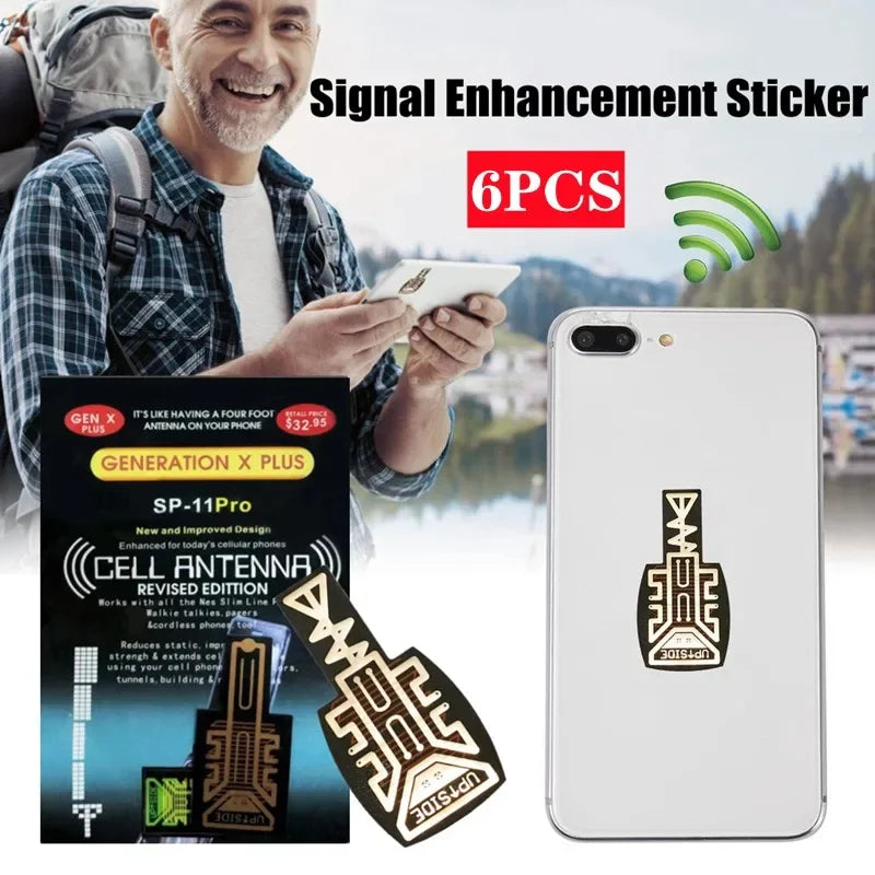 SP11 Pro Signal Enhancement Stickers Universal Mobile Phone Antenna Signal Amplifier Portable Booster Sticker for IPhone Samsung