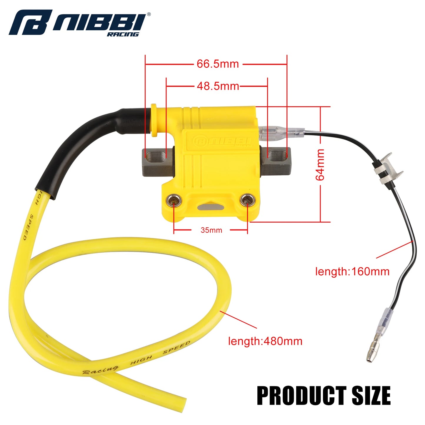 NIBBI Universal Ignition Coil Fit For Moped Off-road Kymco Racing Motorcycle Dirt Bike ATV Scooter 2T 4T Engine Ignition System