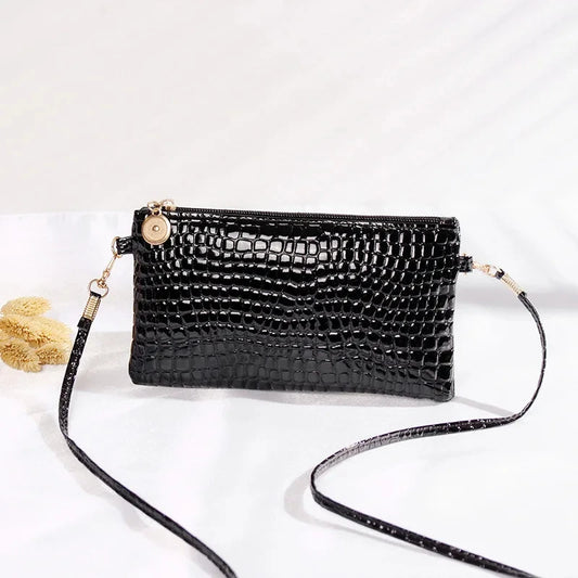 Mini Pu Fashion Women Shoulder Bag Messenger Bag Designer Luxury Crocodile Pattern Phone Coin Purse Girls Handbag Tote Bag