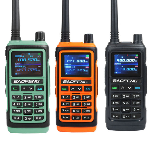 جهاز اتصال لاسلكي Baofeng UV-17Pro GPS 108-130MHz نطاق هوائي VHF UHF 200-260MHz 350-355MHz راديو FM نسخة ترددية بستة نطاقات مقاومة للماء