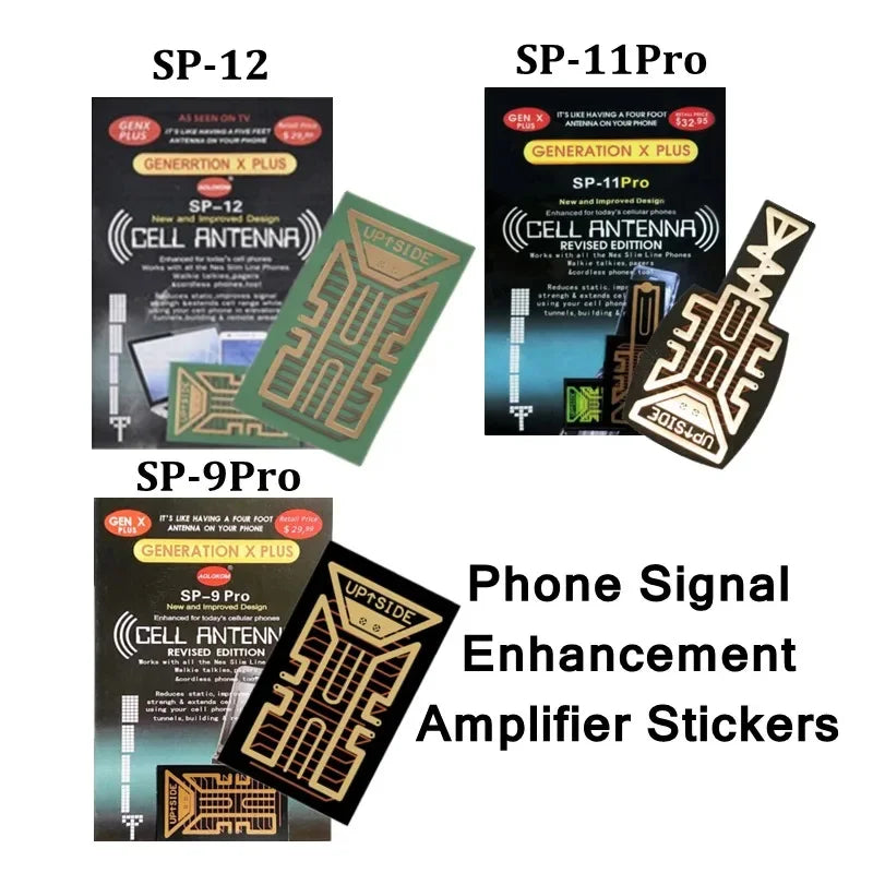 SP11 Pro Signal Enhancement Stickers Universal Mobile Phone Antenna Signal Amplifier Portable Booster Sticker for IPhone Samsung