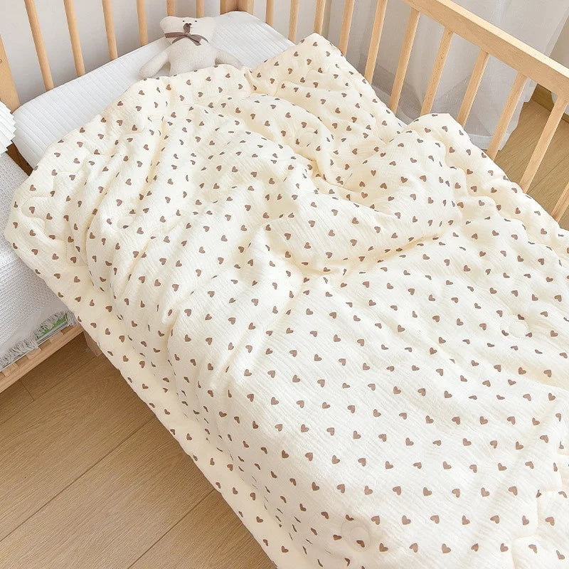 Newborn Baby Unisex Blanket Winter Cotton Knitted Infant Bed Sleeping Covers Quilts Toddler Stroller Swaddle Wrap Bedding Quilt