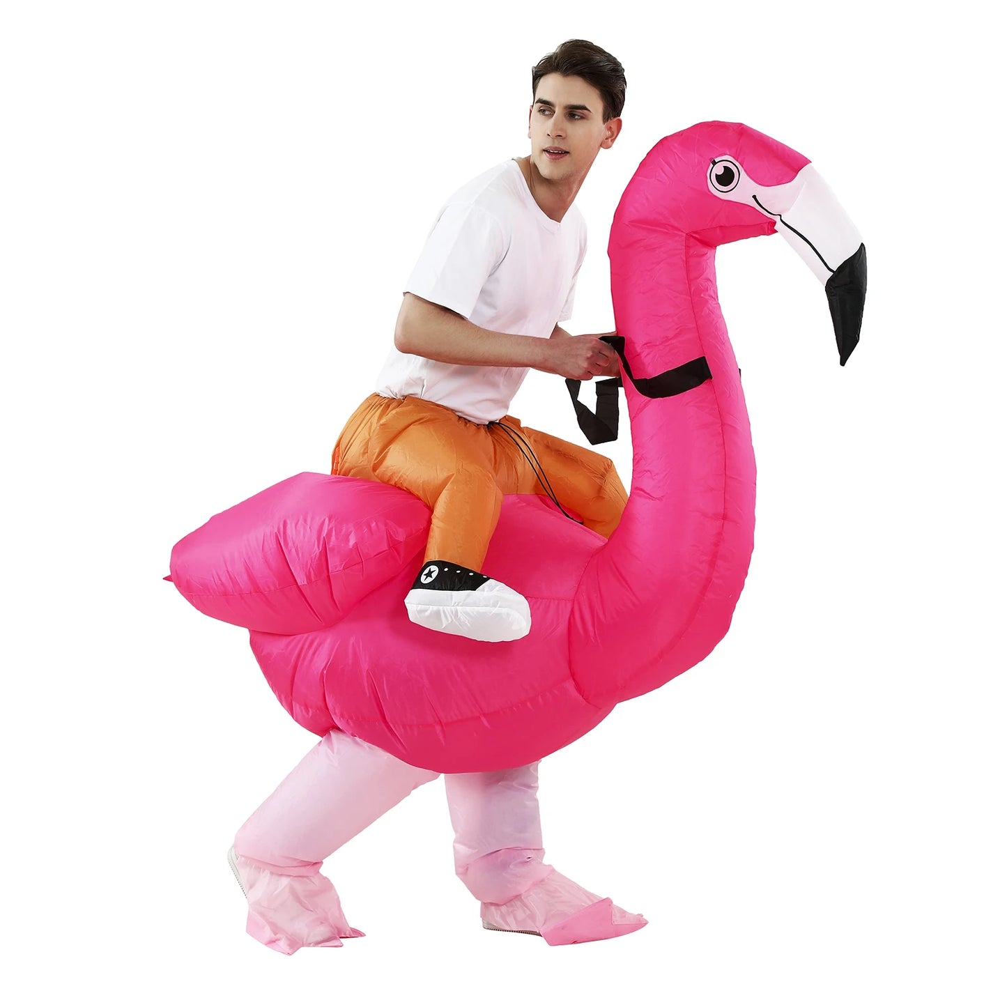 Flamingo Inflatable Costume Christms Mascot  Costume For Women Adults Kids Halloween Cartoon Anime Mascot Cosplay For Party