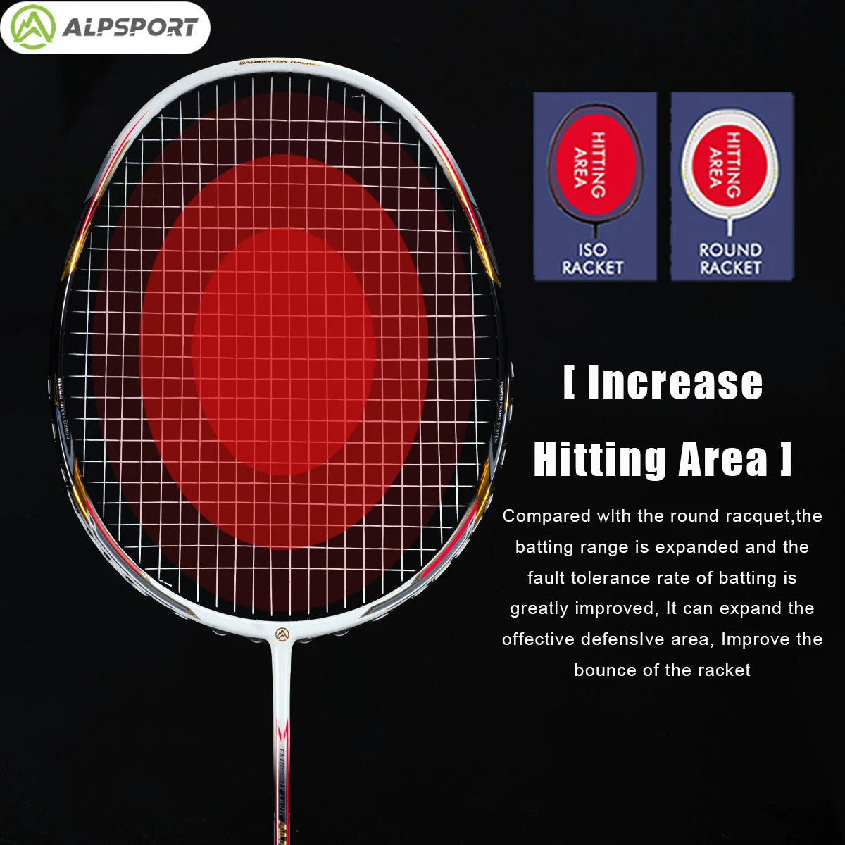 مضرب تنس الريشة Alpsport AIR 10U Ultralight 52g T800 سريع الارتداد مستورد بحد أقصى 28 رطلاً من ألياف الكربون + مضرب تنس الريشة من التيتانيوم