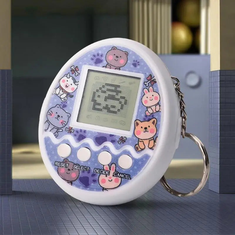 1 قطعة من الحيوانات الأليفة الإلكترونية الشفافة Tamagotchi Nostalgic 168 حيوانًا أليفًا في لعبة واحدة للحيوانات الأليفة الإلكترونية الرقمية الافتراضية Pixel ألعاب مضحكة